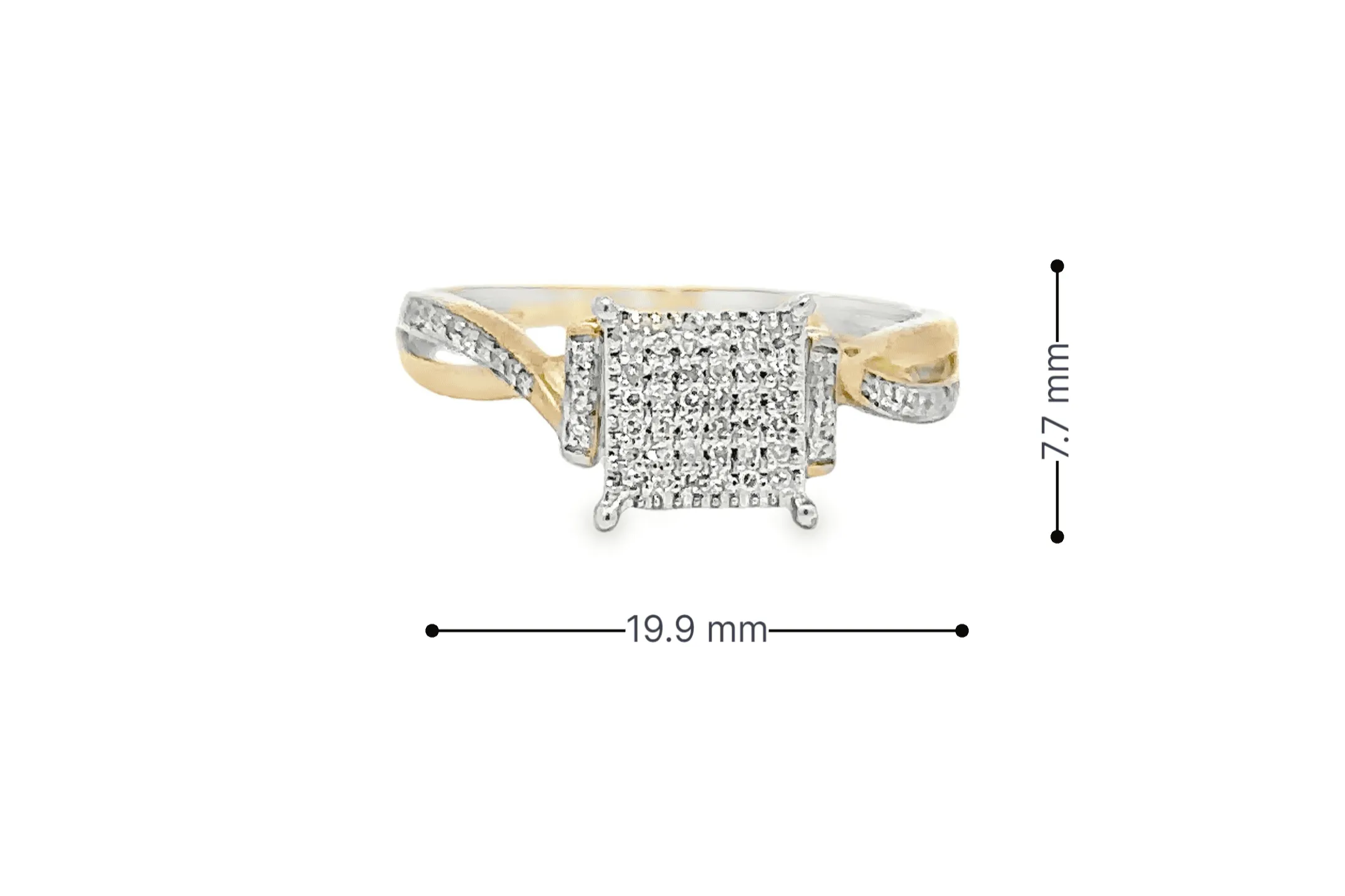 10K Gold 0.10 CTW Diamond Ladies Ring