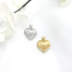 10k Gold Fancy Heart Locket