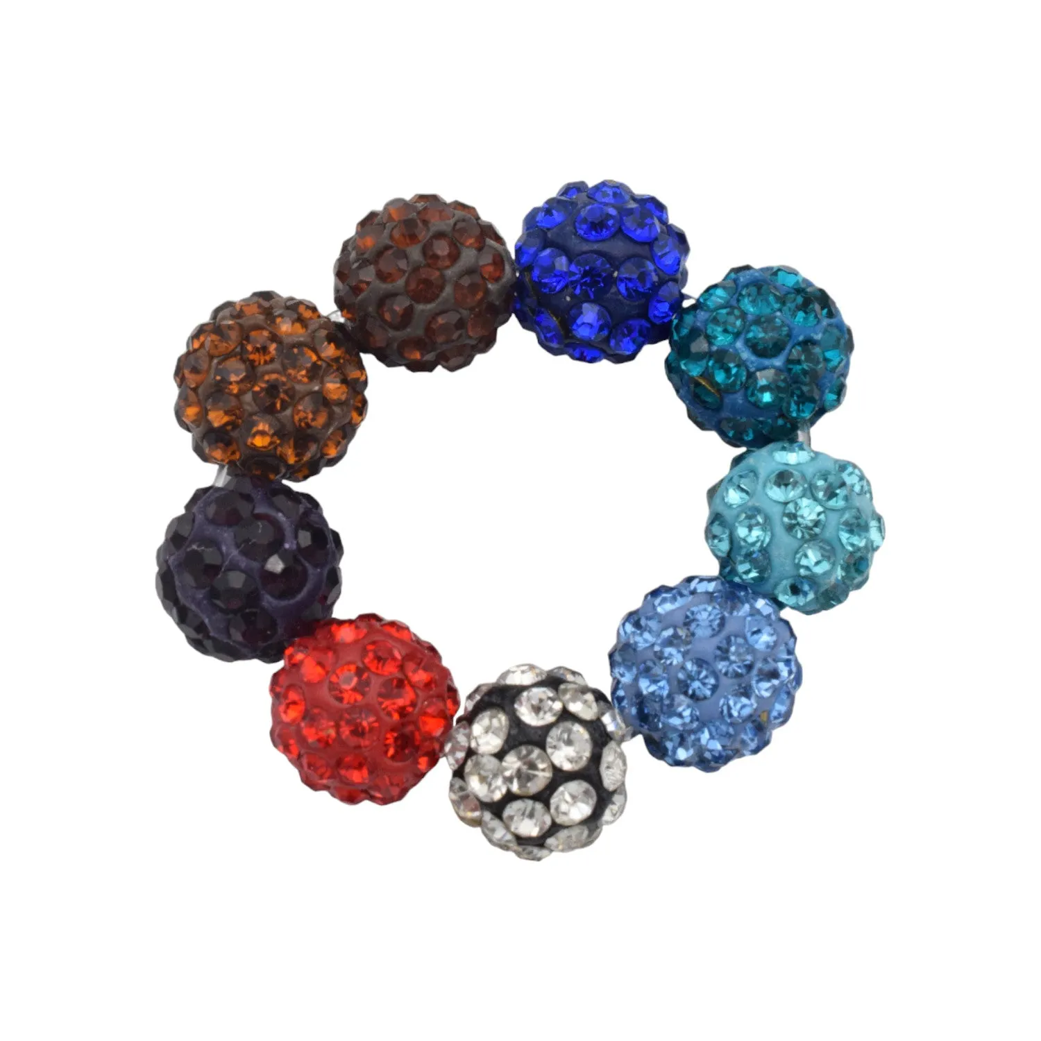 10mm Rhinestone micro Pave beads in metal and Clay for Jewelry making