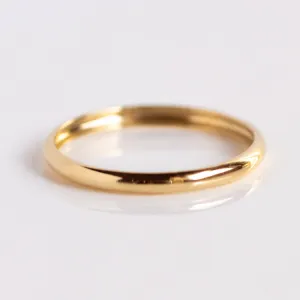 14k Delicate Yellow Gold Wedding Band