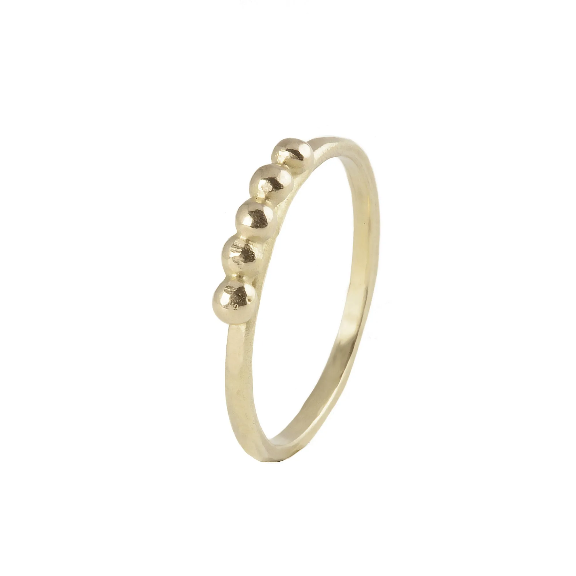 18ct Gold Delicate Elsa Granulation Ring