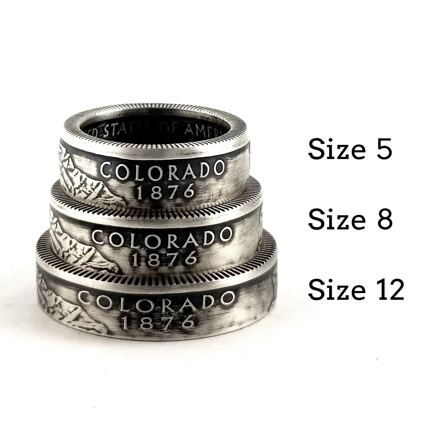 90% Silver Delaware Quarter Ring