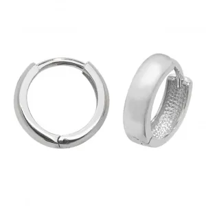 9ct White Gold Hinged Earrings ER107W