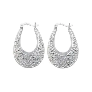 Acotis Silver Creole Earrings G5894