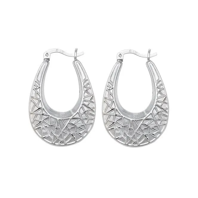 Acotis Silver Creole Earrings G5894