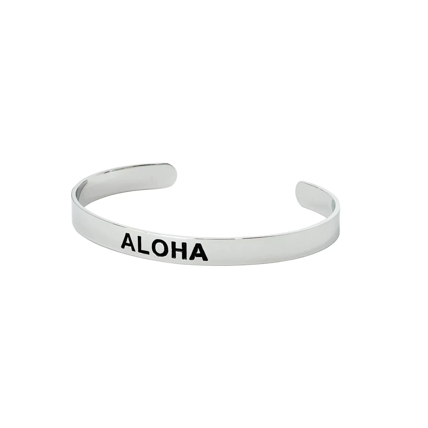 Aloha Bangle, Silver