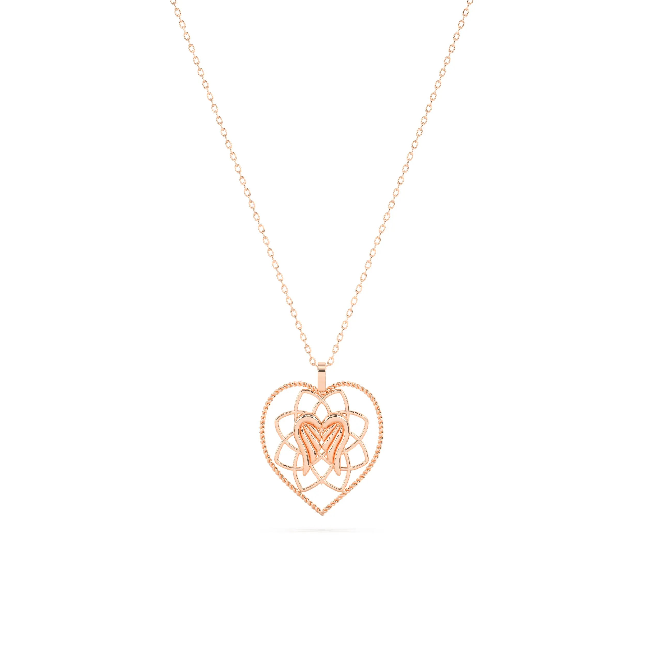 Angel Wing Heart Necklace