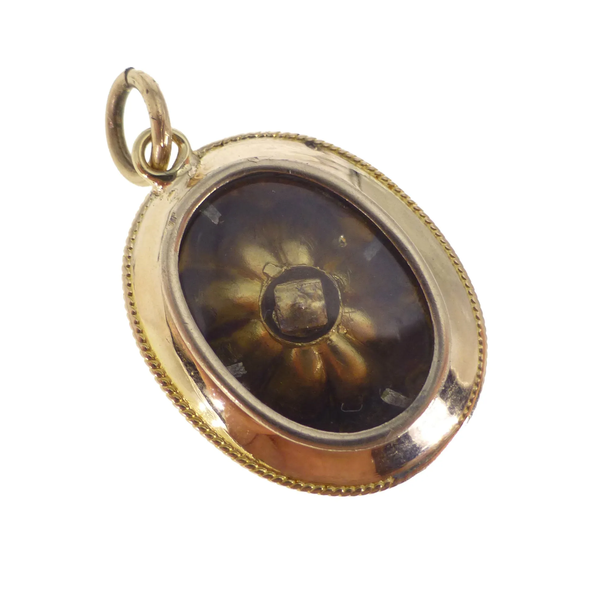 Antique Victorian 15ct Gold Starburst Pearl Locket