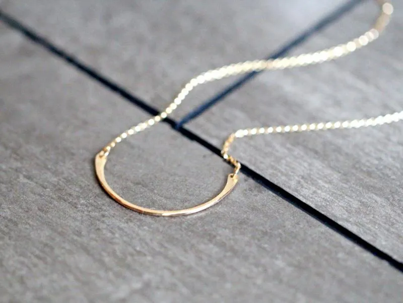 Arc Necklace in 14k Gold Fill