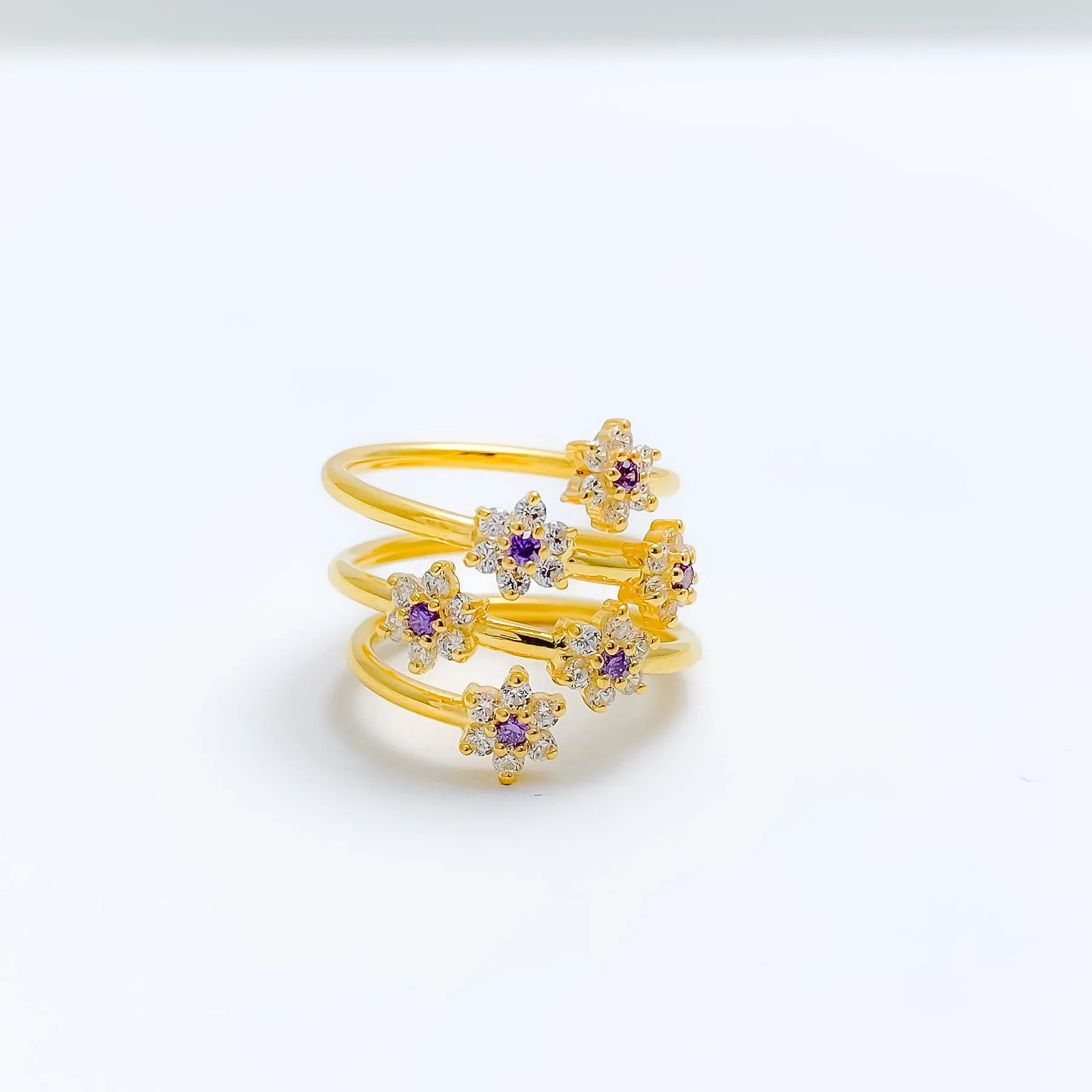 Beautiful Lavender CZ Ring