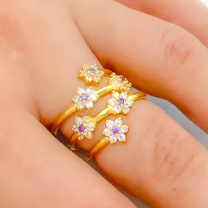 Beautiful Lavender CZ Ring