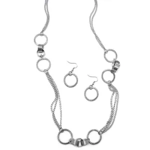 Care to Join Us? Silver Necklace