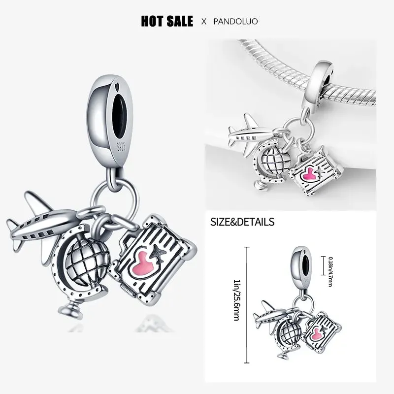 Charms 925 Original Fit Pandora: 925 Original Charm Bracelet for Women, 925 Silver Hot Sale Pendant Beads for DIY Jewelry Gift. Explore the 2024 New Collection.