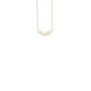 Chevron Seed Pod Necklace in Vermeil