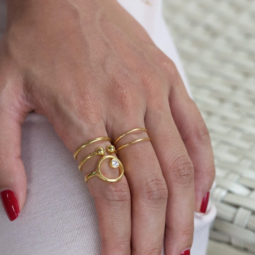 Chic Double Ring Gold