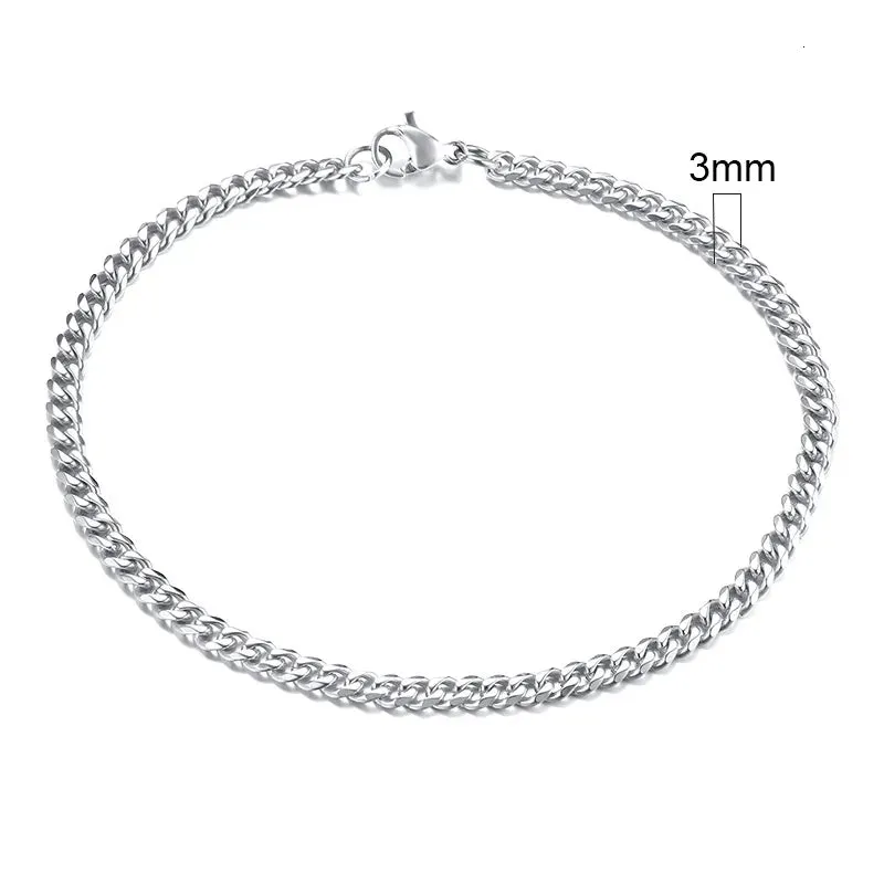 Chunky Miami Curb Chain Bracelet for Men: Stainless Steel Cuban Link Chain Wristband, Classic Punk Heavy Male Jewelry.