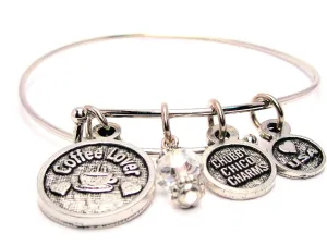 Coffee Lover Bangle Bracelet