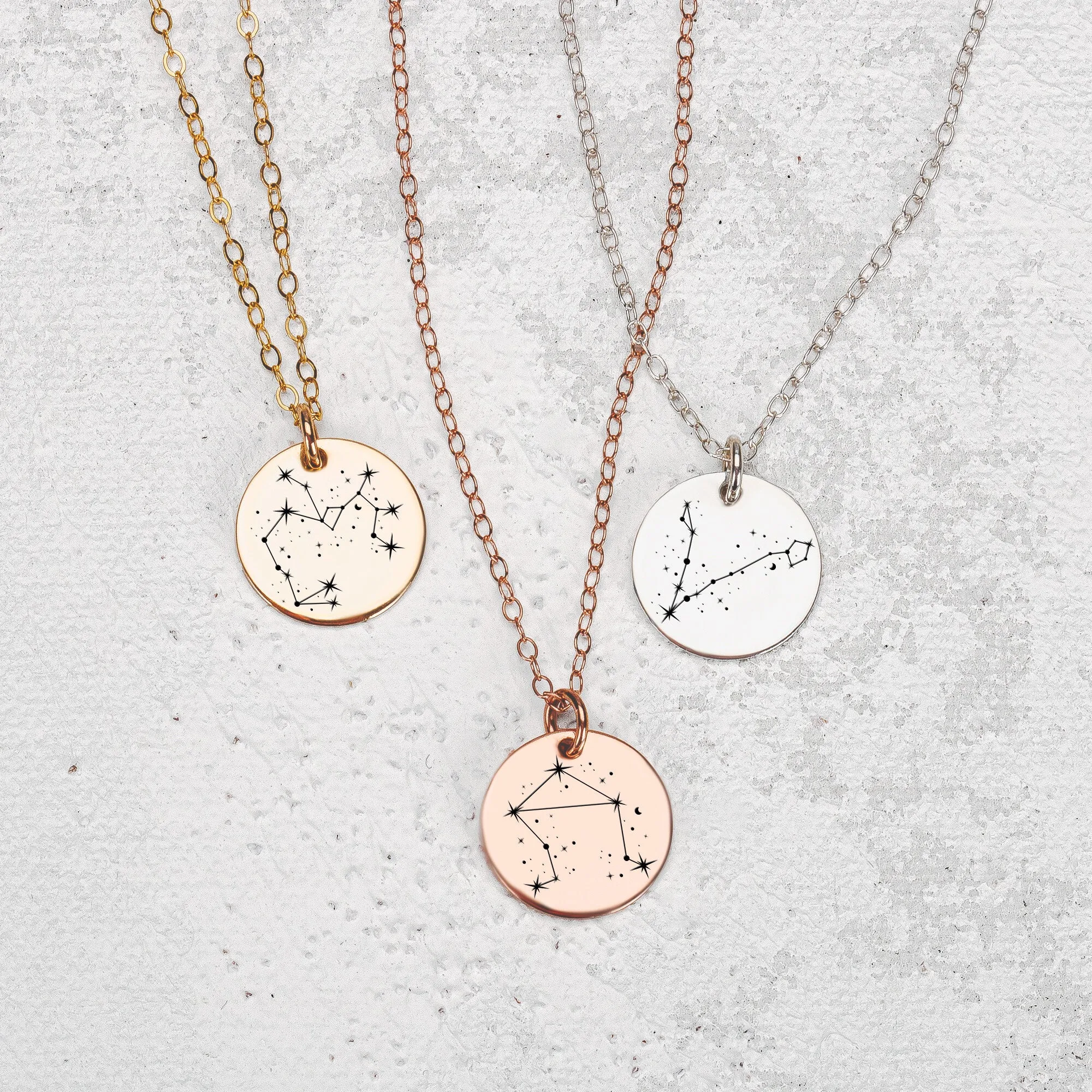 Constellation Disc Necklace