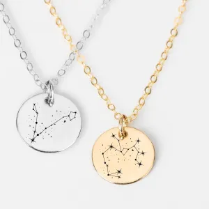 Constellation Disc Necklace