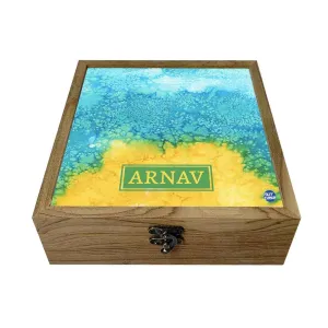 Custom Jewelry Box for Girls - Arctic Space Yellow