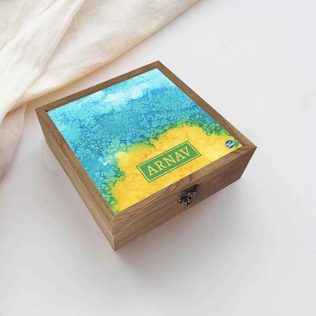 Custom Jewelry Box for Girls - Arctic Space Yellow