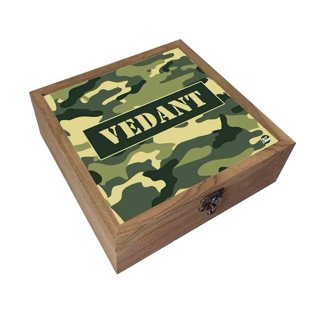 Customized Jewellery Makeup Storage for Women - Military Green Camouflage