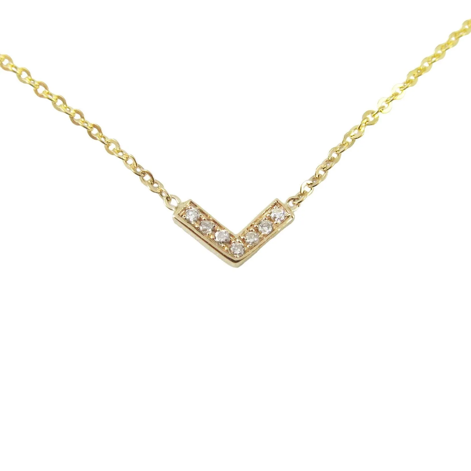 Diamond V Necklace