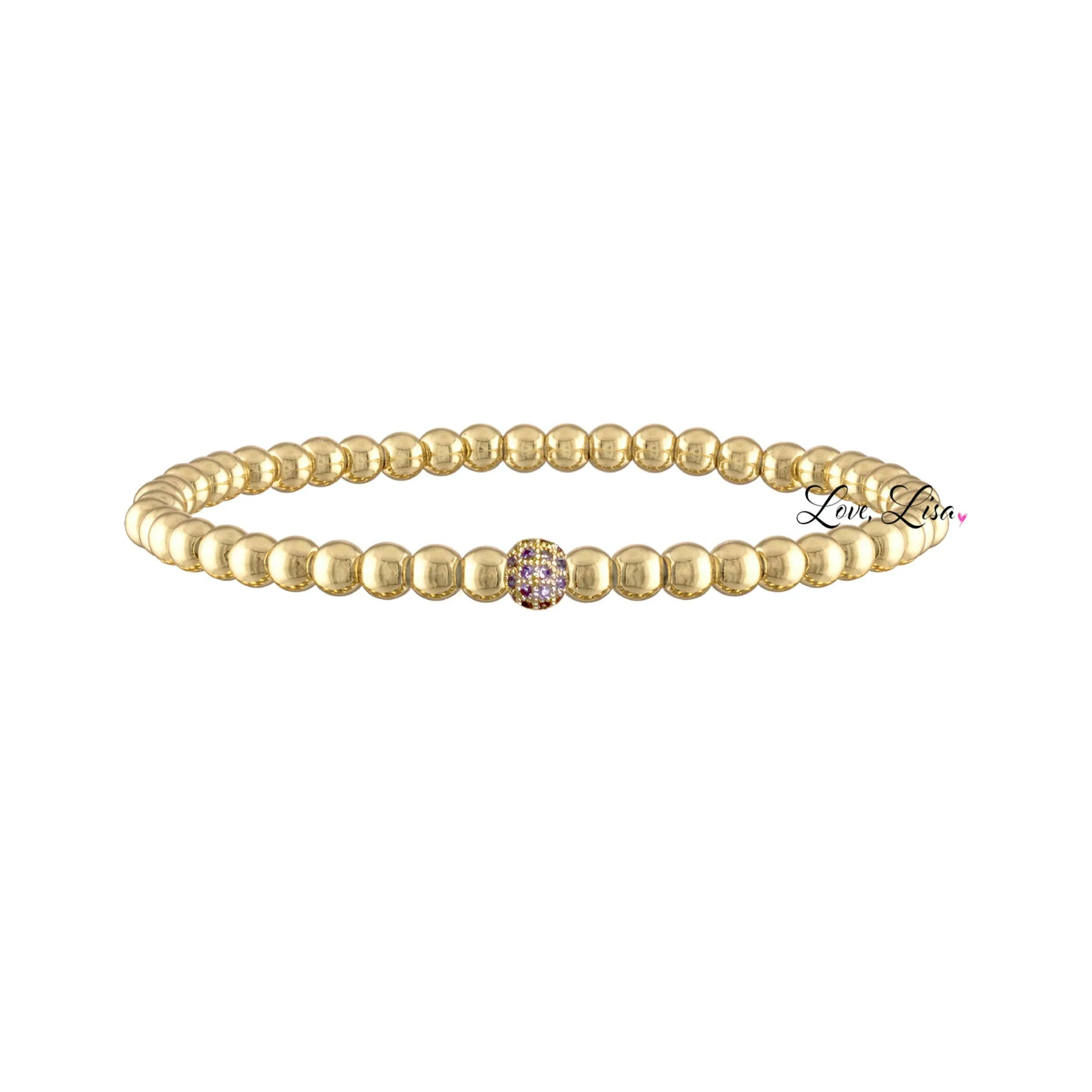 Diana Soft Color Sweet Pave 4mm Bracelet