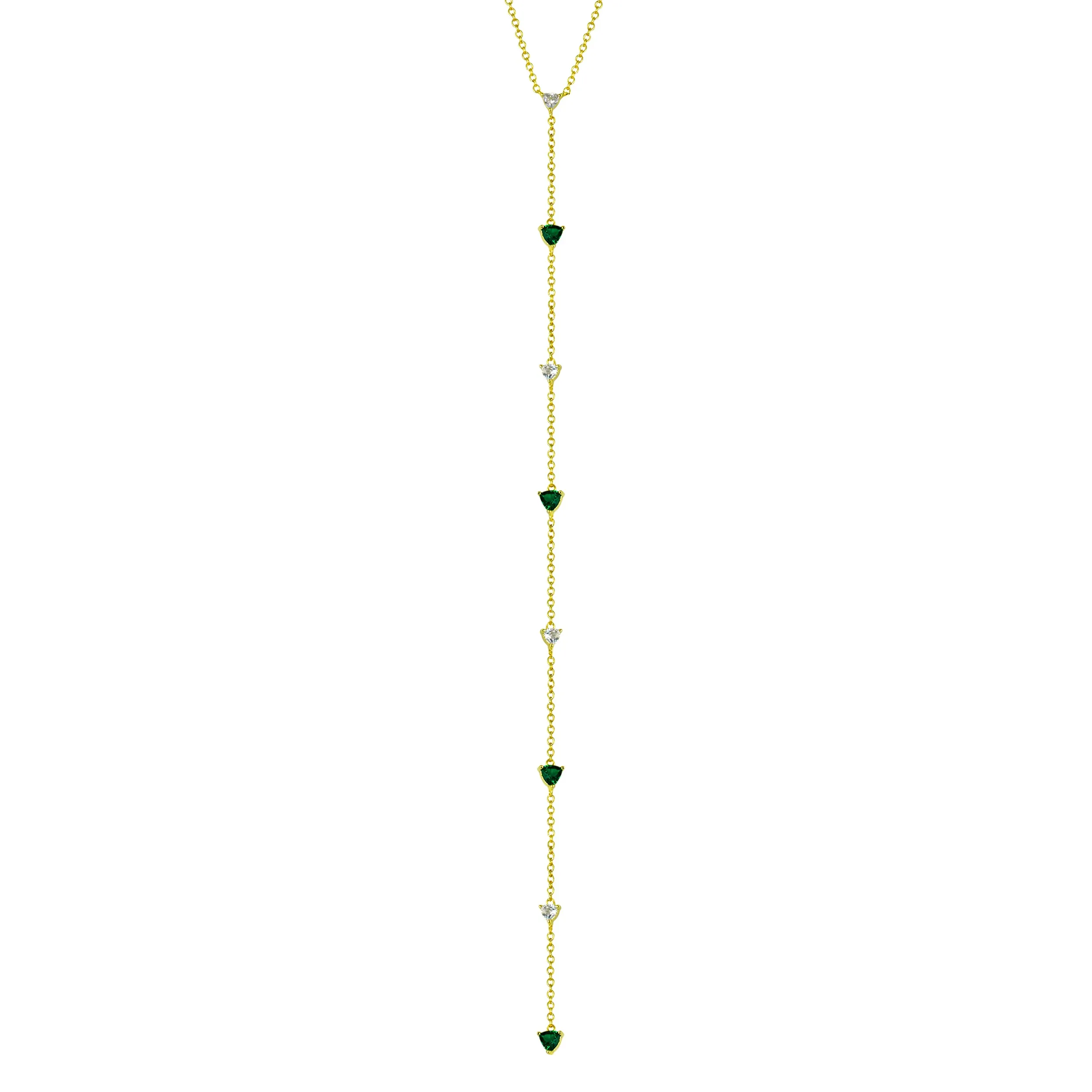 Emerald Triangles Lariat