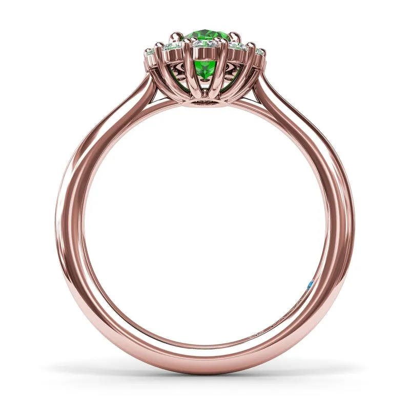 Fana Dazzling Emerald and Diamond Ring