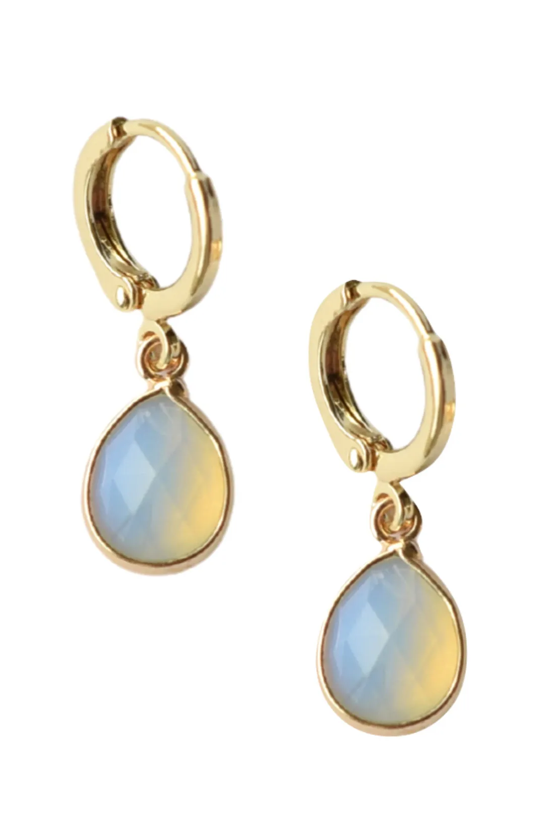 Farrah B Opalite Huggie Earrings