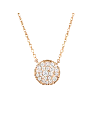 Georgini Mosaic Disc Pendant - Rose Gold