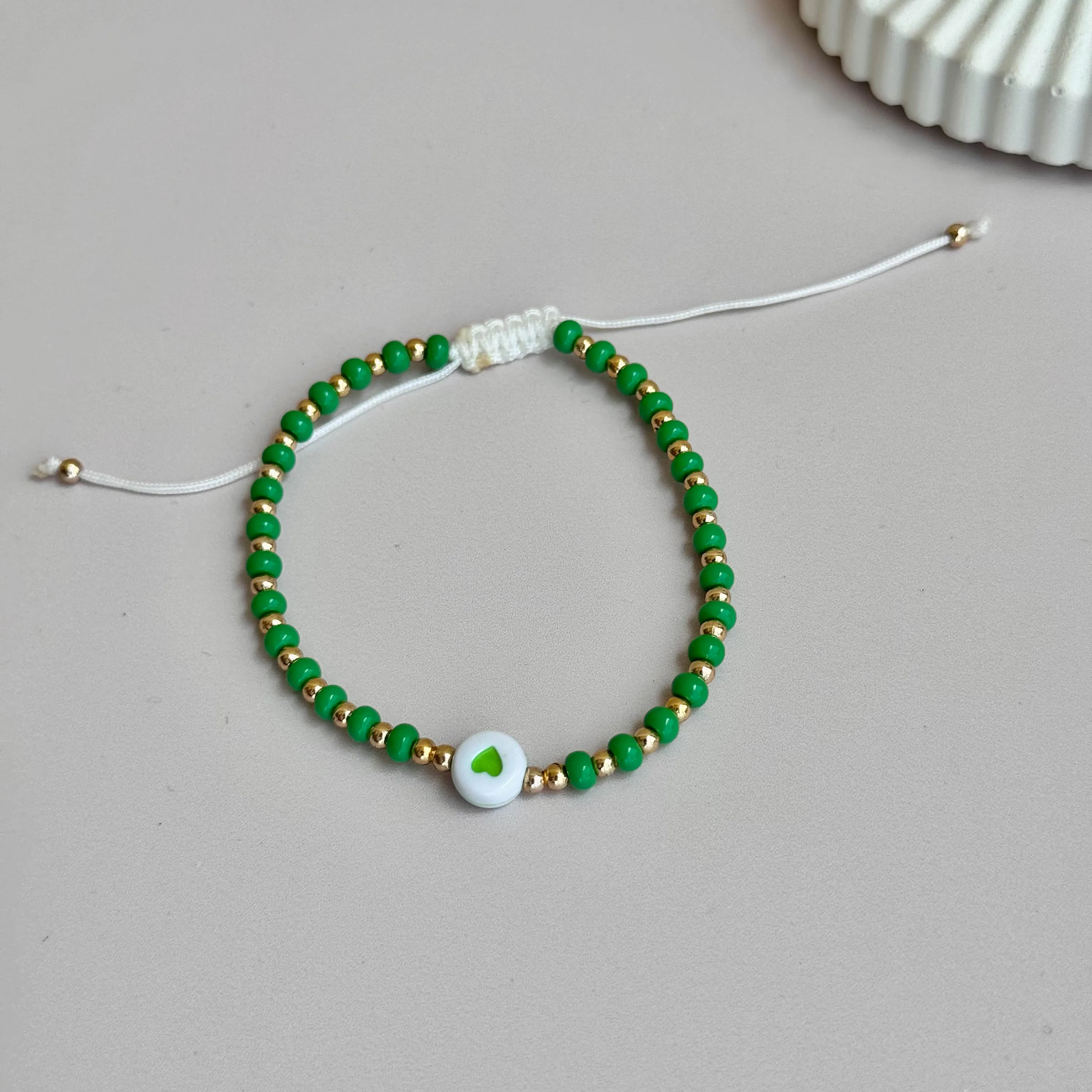 Green Heart Bracelet