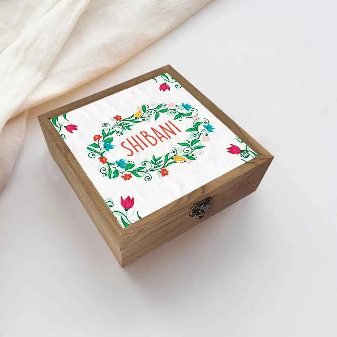 Jewellery Organiser Box for Women - Flower Leaf