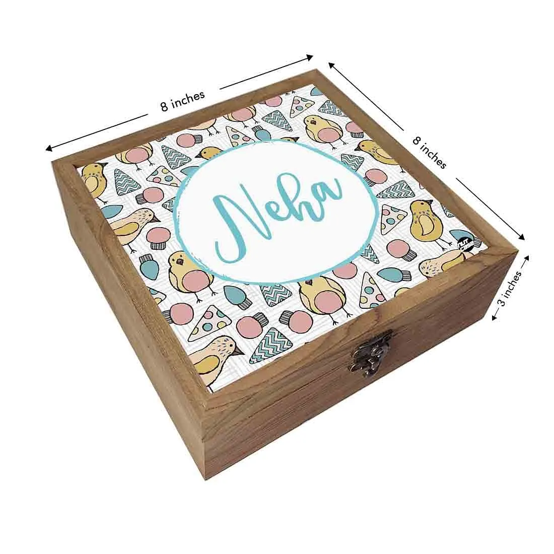 Kids Wooden Jewellery Box for Girls - Cute Chick