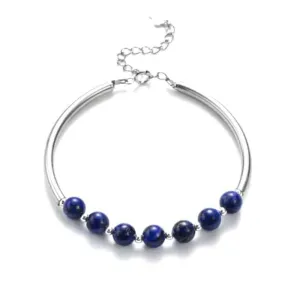 Lapis Lazuli Silver Bracelet