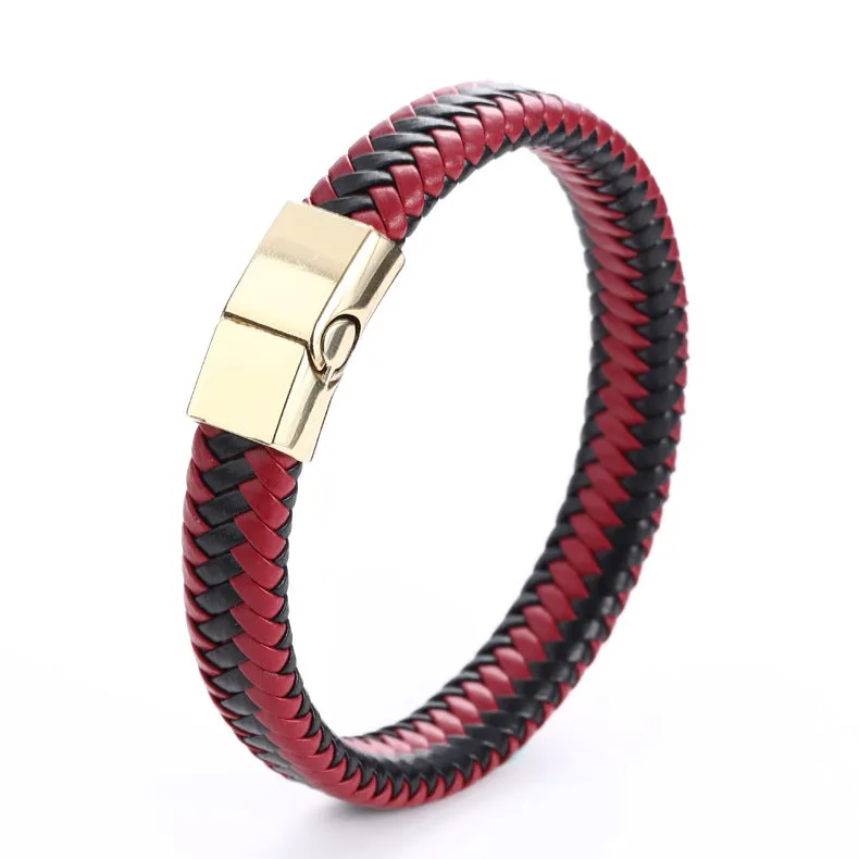 Men Genuine Leather Bracelet Vintage Handmade