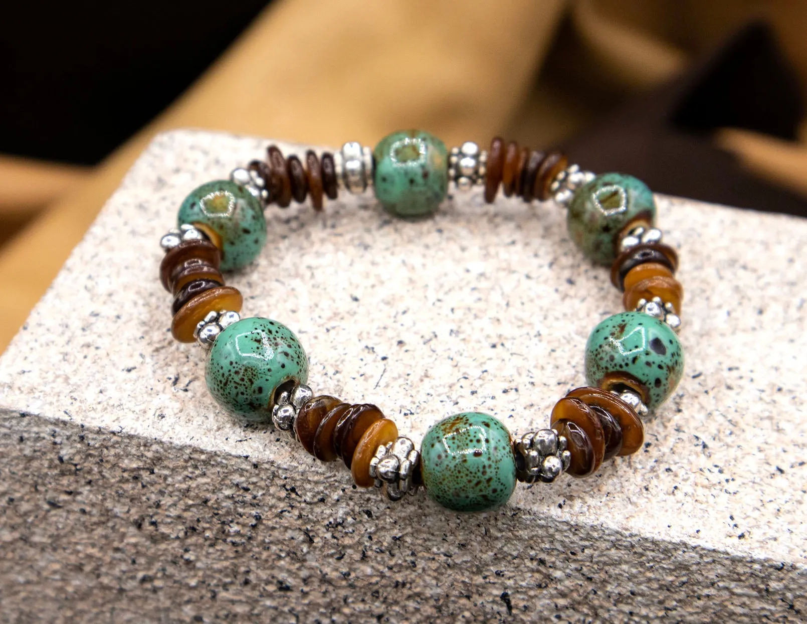 Natural Stone Bracelets by Bobby R. Blue