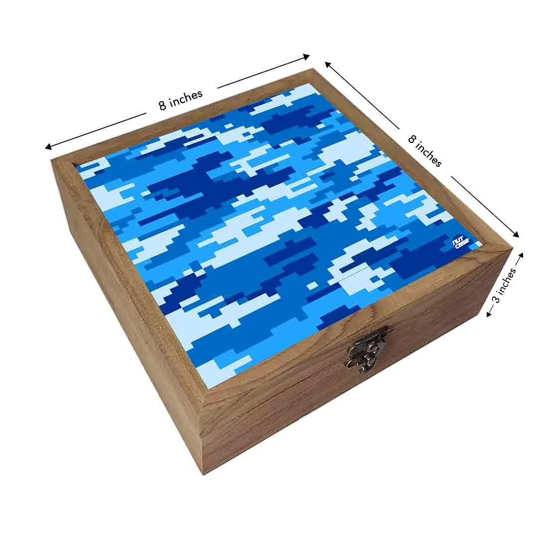 Nutcase Designer Birthday Gift for Wife Special Latest Box - Unique Gifts -8 Bit Camo Blue Navy