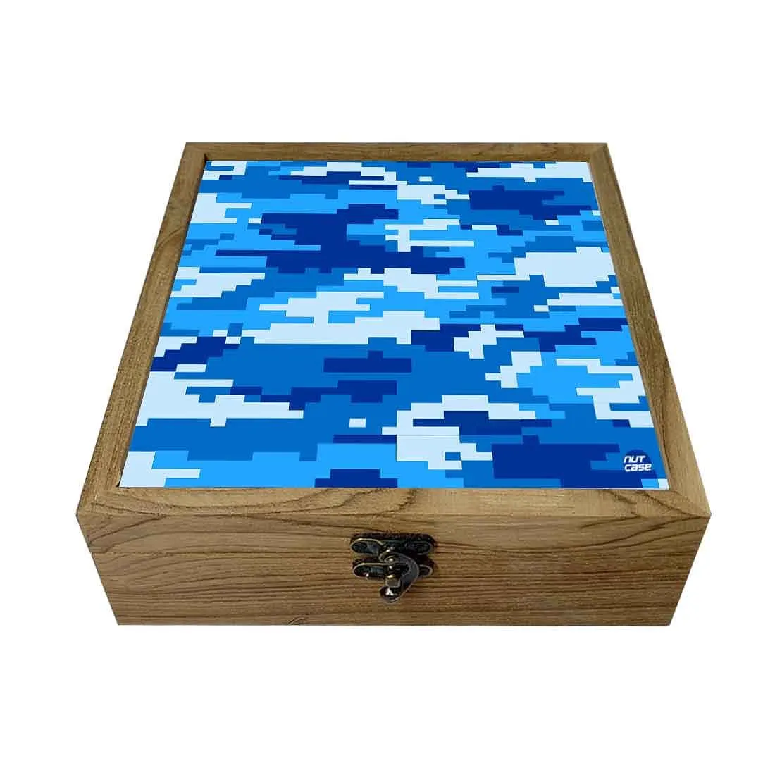 Nutcase Designer Birthday Gift for Wife Special Latest Box - Unique Gifts -8 Bit Camo Blue Navy