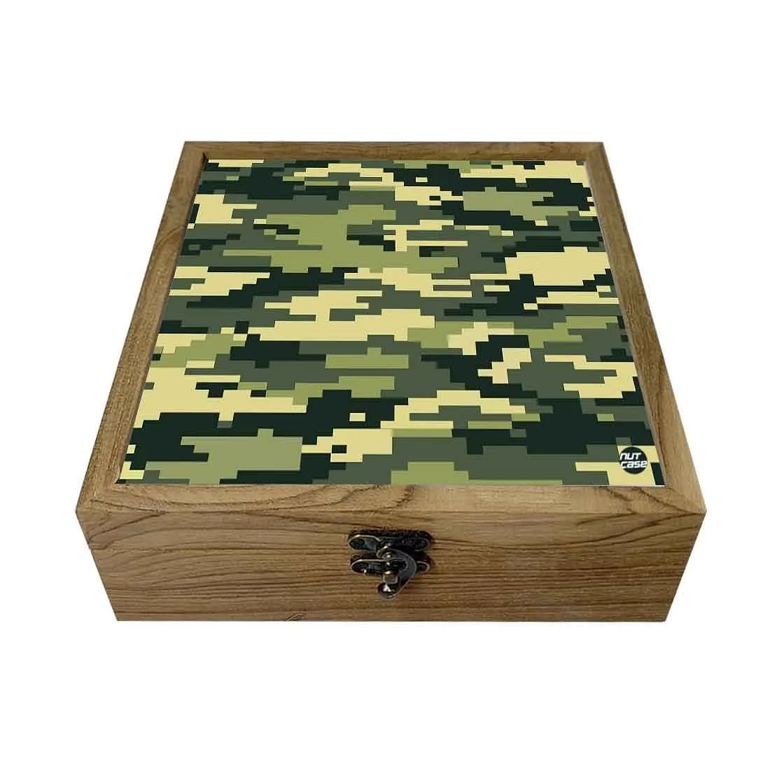 Nutcase Designer Jewellery Box for Wedding  - Unique Gifts -Green Army Camouflage