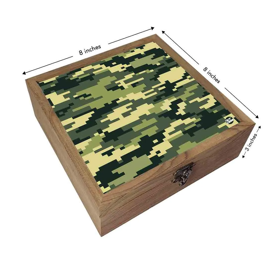 Nutcase Designer Jewellery Box for Wedding  - Unique Gifts -Green Army Camouflage