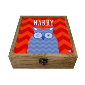 Personalised Jewellery Box for Boys - Owl