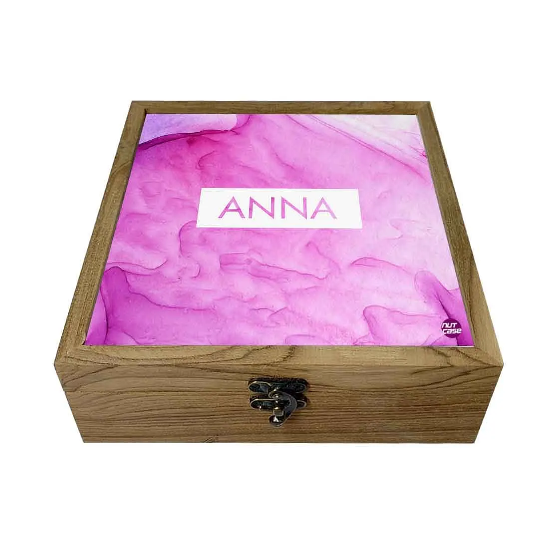 Personalized Accessories Box Organizer for Girls - Watercolor