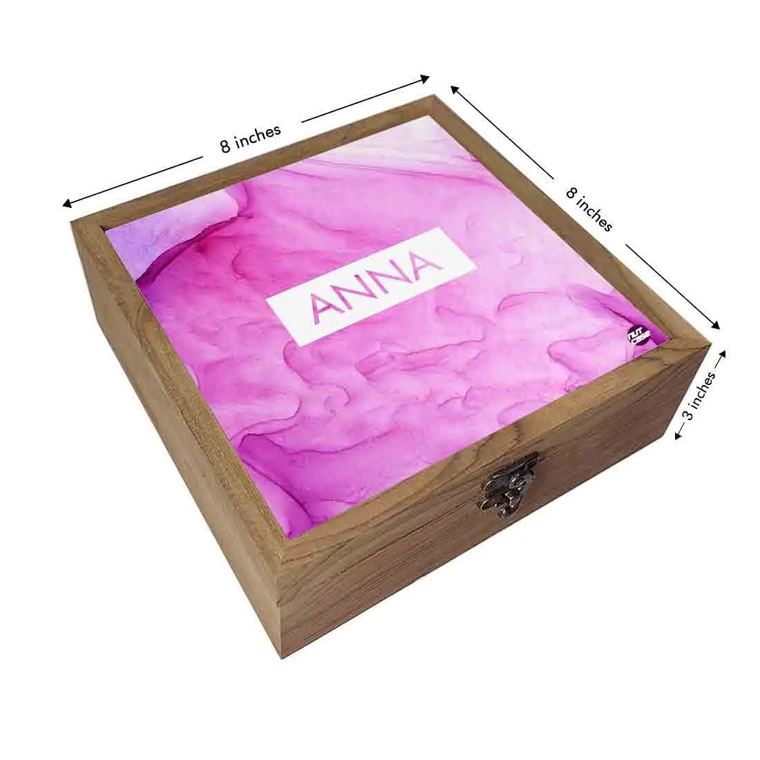 Personalized Accessories Box Organizer for Girls - Watercolor