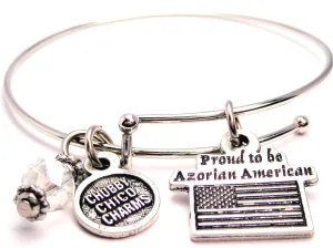 Proud To Be Azorian American Bangle Bracelet