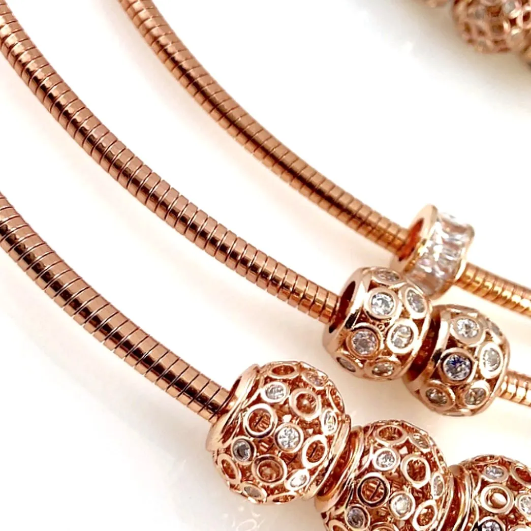 "Omega Rose" Necklace Set