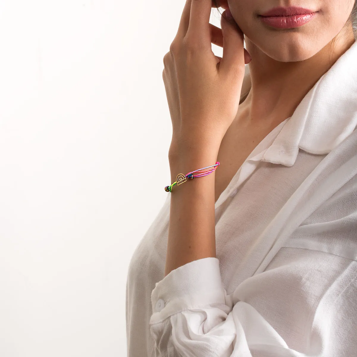 Rainbow Cord Braclet