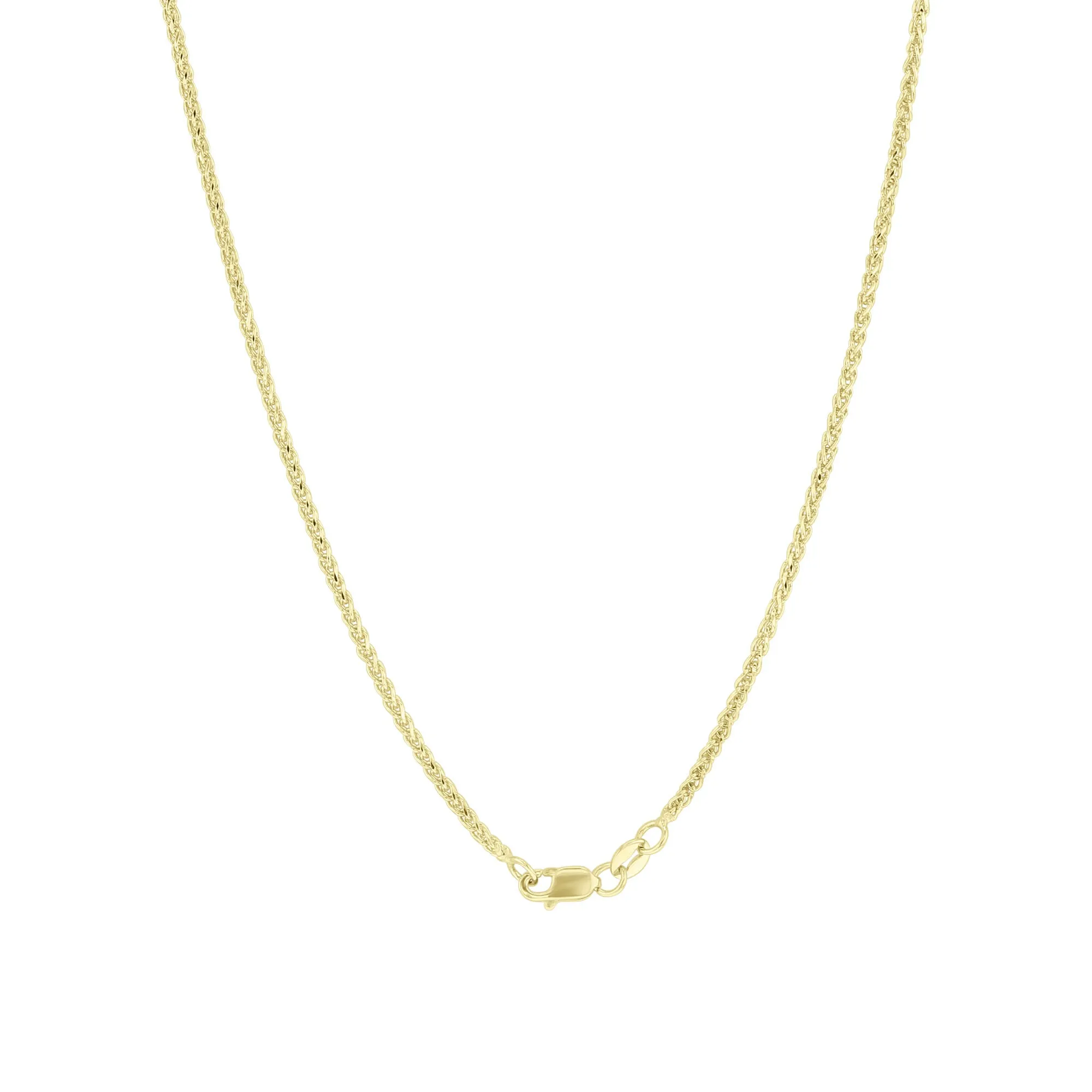 Ranger 1.5mm Gold Wheat Chain Necklace 20“