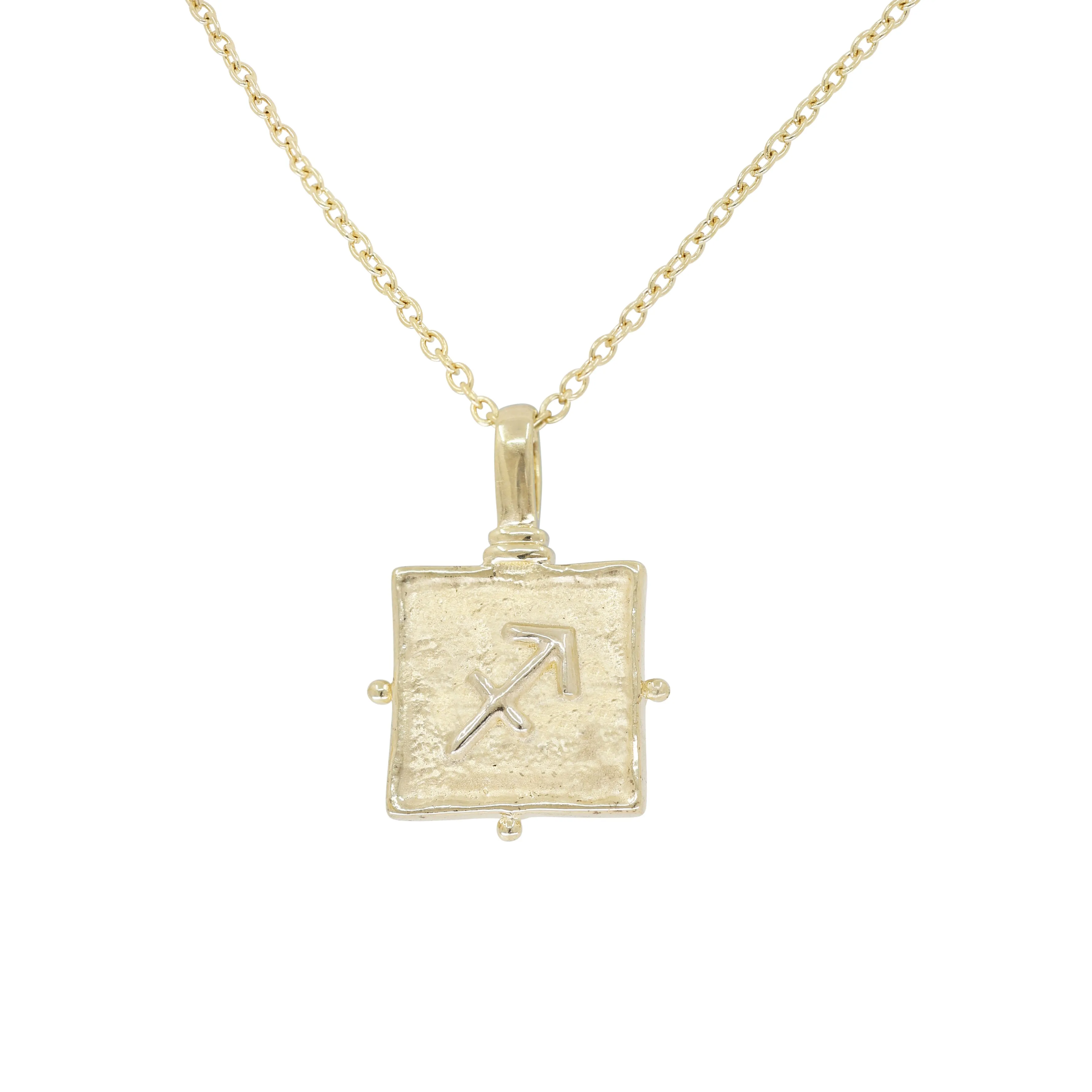 Sagittarius Zodiac Gold Necklace